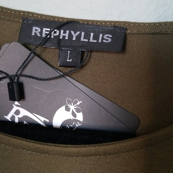 Rephyllis Going Out olive green bodycon NWT large - Picture 3 of 5